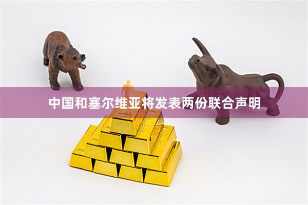 中国和塞尔维亚将发表两份联合声明